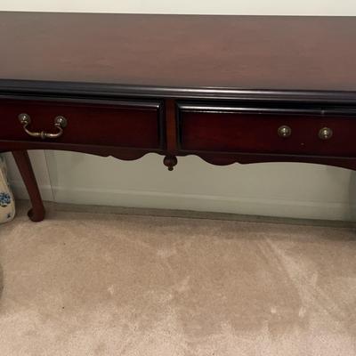 Bombay Cherry Wood Console Table with Two Drawers