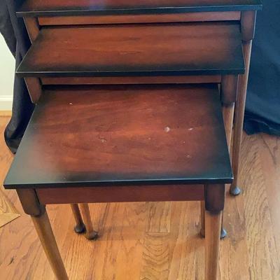 Set of Dark Wood Nesting Tables