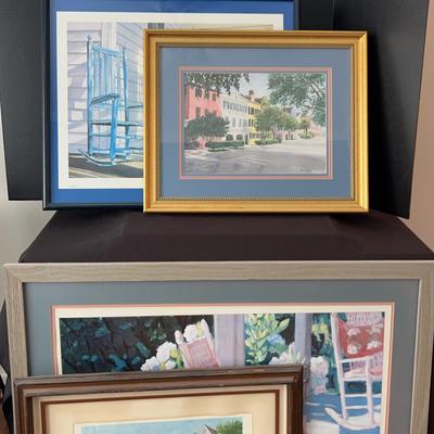 Collection of Large Wall Art with Beveled Mirror