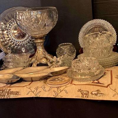 Glass Serveware & Table Linens Collection