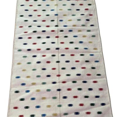 Sale Photo Thumbnail #98: Cotton Dhurrie from Warangal, Andra Pradesh - 6’ x 35”
