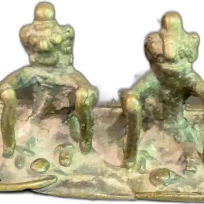Sale Photo Thumbnail #105: Antique Bronze Figural Sculpture - 1” Tall
