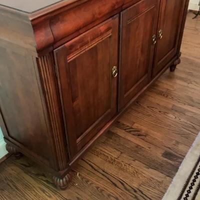 Sale Photo Thumbnail #54: Ethan Allen Wooden Credenza Cabinet
