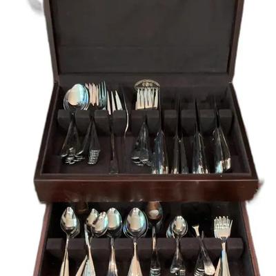 Sale Photo Thumbnail #82: Vintage Retrobeu Silverware Set in Wooden Case
