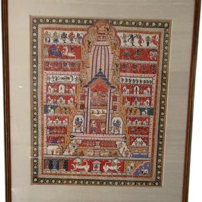 Sale Photo Thumbnail #77: Indian Temple Painting

