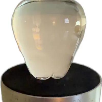 Sale Photo Thumbnail #24: Vintage Steuben Glass Crystal Apple Paperweight 

