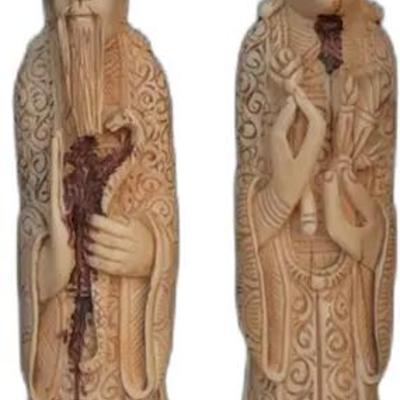 Sale Photo Thumbnail #22: Vintage Emperor and Empress Figurines
