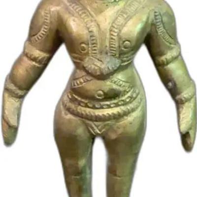 Sale Photo Thumbnail #88: Antique 19th Century Indian Bronze Jain Saint Tirthankara Statue - 4” Tall
