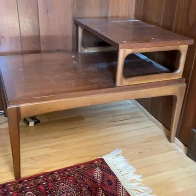 Sale Photo Thumbnail #57: Mid Century Modern Walnut Table 1963 style number 997-07
