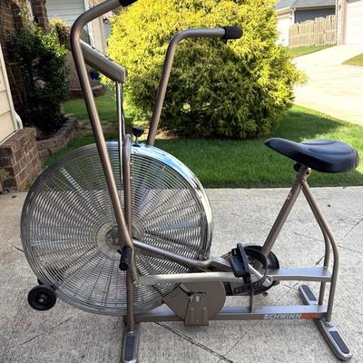 Vintage Gray Schwinn Airdyne Stationary Bike 