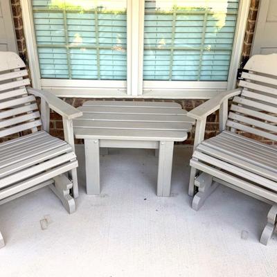 Amish Wood Gliders Set