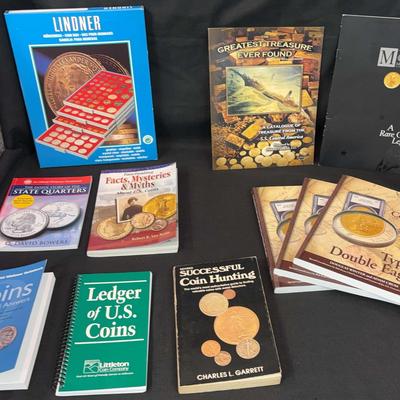 Coin Information and Collecting Books with a Coin Box