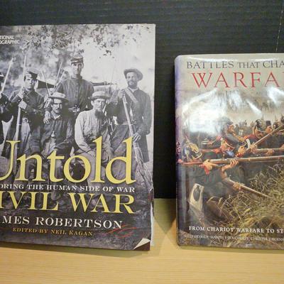 Civil War Books: The Untold by Robertson & Battles that Changed Warfare 