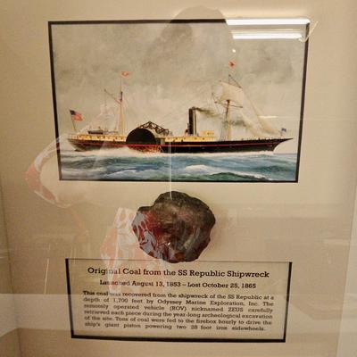S.S. Republic Artifact 1853 with Authentication Conserved & Cataloged by Odyssey Explorations Group