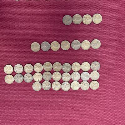 Wheat Pennies 1946, 1950, 1954, 1958 and Non-Wheat Pennies 1959 Coins