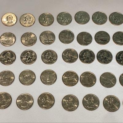 45 Coin Statehood Quarter Uncirculated-60 (Set #3)