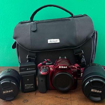 Nikon D3400 Digital Camera with Two Lenses & Case
