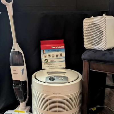 Honeywell Air Purifier, Tineco Cordless Wet/Dry Vacuum & Floor Heater