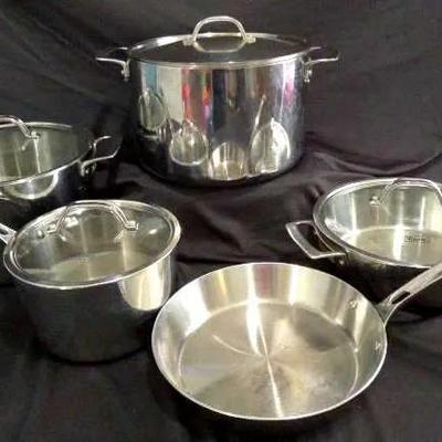Viking Stainless Steel Cookware Collection with Lids