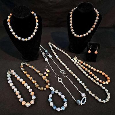 Clay Beaded Jewelry With Coordinating Pieces