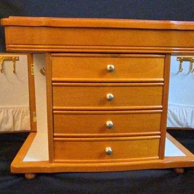 Mele & Co. Wooden Jewelry Chest