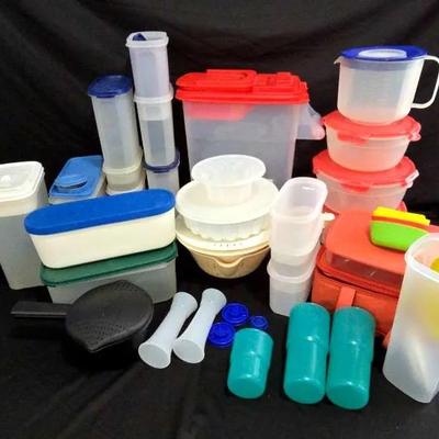 Tupperware Food Storage Collection with Pampered Chef Steamer
