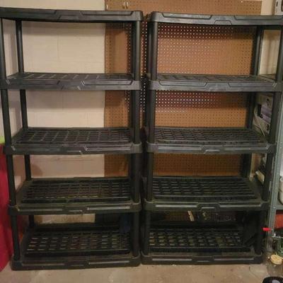 Durable Plastic Shelving Units
