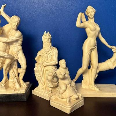 Collection of Classical Alabaster Sculptures