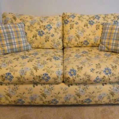 Rowe Floral Sleeper Sofa with Mattress
