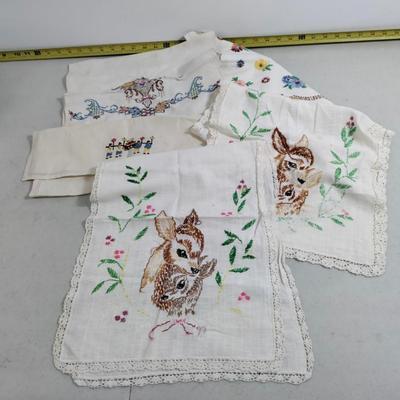 Sale Photo Thumbnail #24: Embroidered linens
