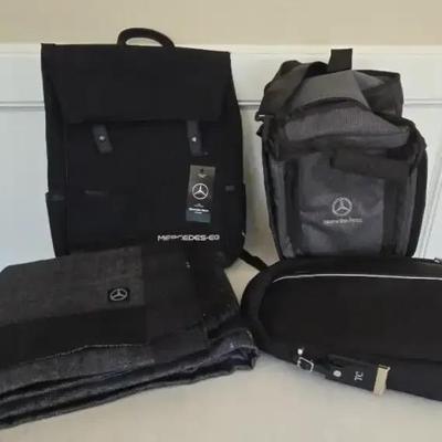 Mercedes Bags, Tumi Bag And Mercedes Blanket