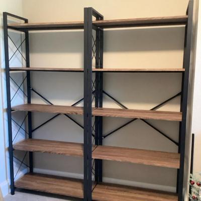 Industrial Double Bookcase