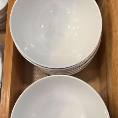 Crate and Barrel Individual White Bowls 