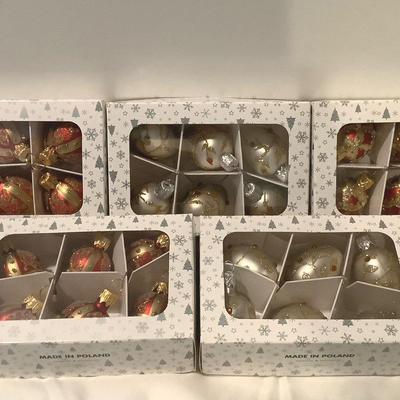 Mouth Blown/Hand Made Polish Ornaments 