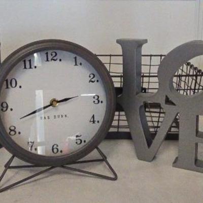 Rae Dunn & Other Metal Gray Decor 
