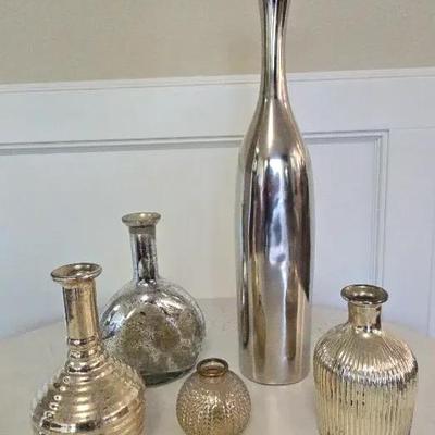 Silver Vases Lot
