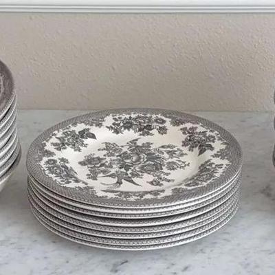 Royal Stafford B&W Toile Asiatic Pheasant China 