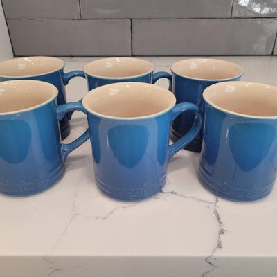 Le Creuset Blue Mugs #2