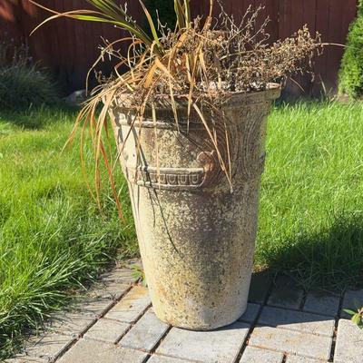 Tall, Tapered Shape Ceramic Planter