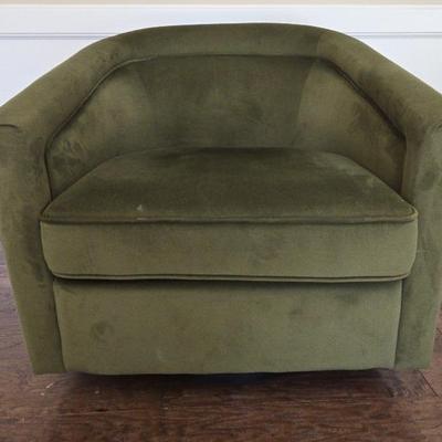 Green Swivel Club Chair 1