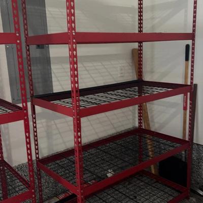 Red Metal Shelving 6++ Feet Tall #2