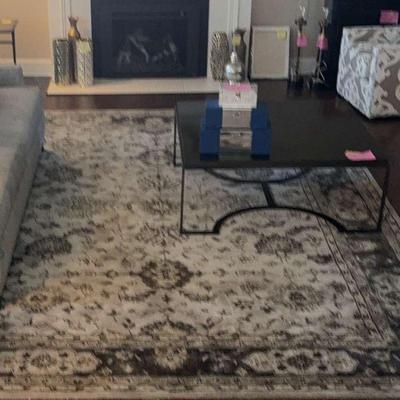 Eaton "Gray" Wool Blend Rug Made in India 