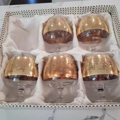 Crystal Cognac Glasses 
