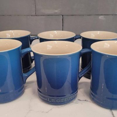 Le Creuset Blue Mugs #1