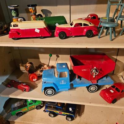 Antique cars, toys, firetrucks
