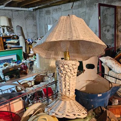 Wicker lamp