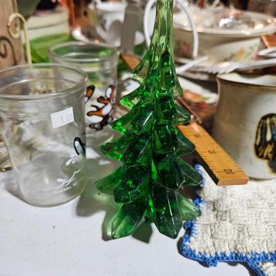 Glass christmas trees