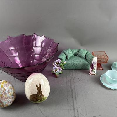 Sale Photo Thumbnail #23: 27 – XL Decorative Glass Bowl, Royal Stuart & More
