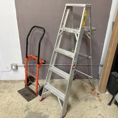 Sale Photo Thumbnail #26: 30 – 5ft Werner Step Ladder & Dolly