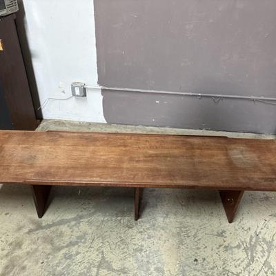 Sale Photo Thumbnail #76: 80 – MCM Short Wood Coffee Table